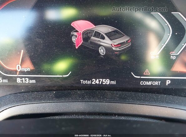WBA5R1C05LFH46295 2020 BMW 3 SERIES Red Vista de los asientos traseros