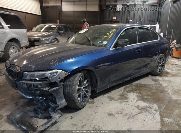 WBA5R1C08LFH33492 2020 BMW 3 SERIES Blue Передня ліва чверть