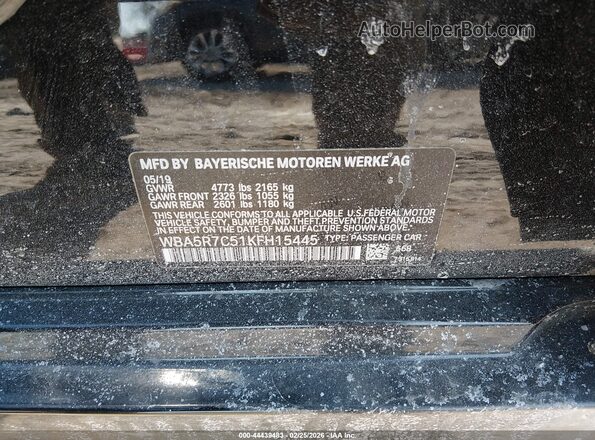 WBA5R7C51KFH15445 2019 BMW OTHER Black 