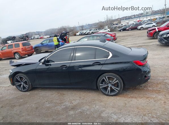 WBA5R7C5XKAJ82814 2019 BMW 3 SERIES Black Widok wnętrza 360 stopni