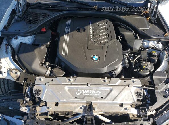WBA5U7C09LFH15309 2020 BMW M3 White Widok wnętrza z tyłu