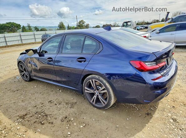 WBA5U9C01LFJ79769 2020 BMW M3 Blue Trasero izquierdo