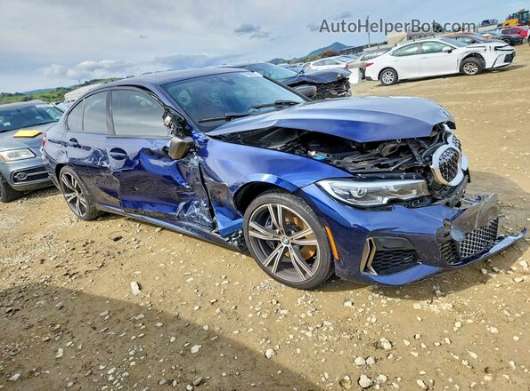 WBA5U9C01LFJ79769 2020 BMW M3 Blue Delantero derecho