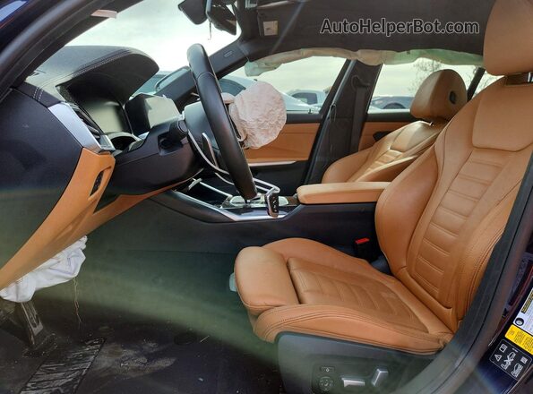 WBA5U9C01LFJ79769 2020 BMW M3 Blue Vista interior delantera