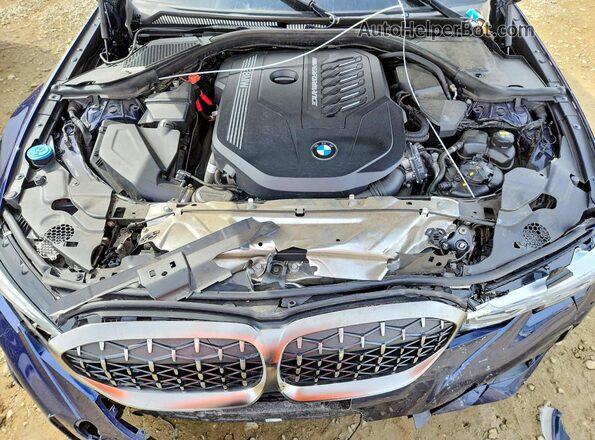 WBA5U9C01LFJ79769 2020 BMW M3 Blue Vista interior trasera