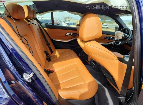 WBA5U9C01LFJ79769 2020 BMW M3 Blue Vista de los asientos traseros