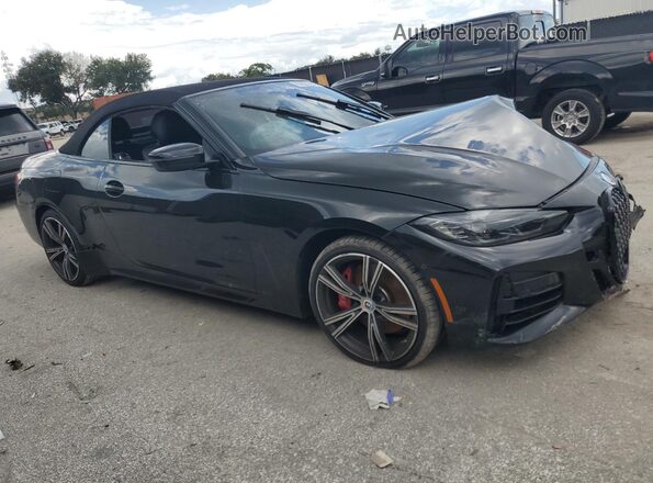 WBA63AT06PCL45459 2023 BMW M4 Черный Передняя правая четверть