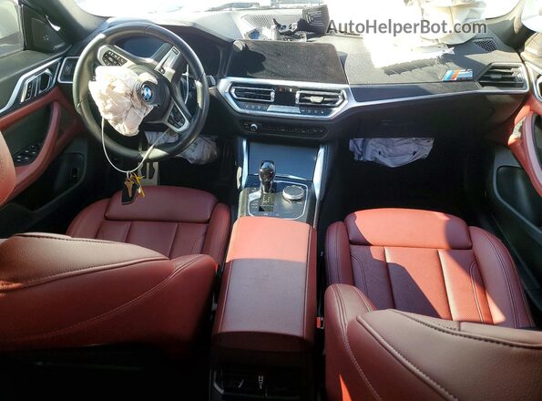 WBA63AV01NFM19105 2022 BMW 4 SERIES White Widok deski rozdzielczej