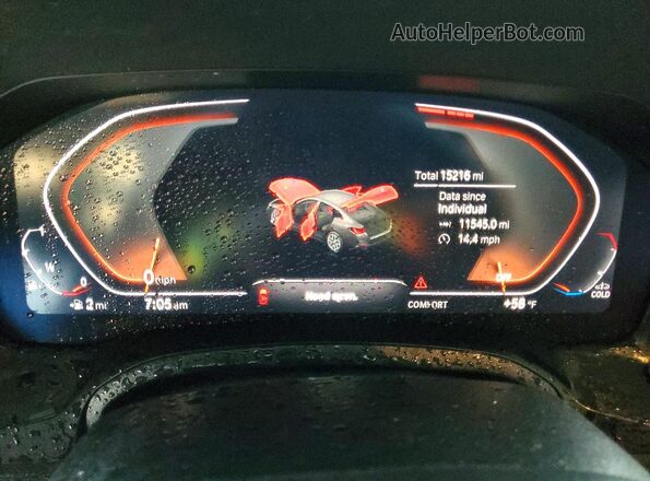 WBA63AV08NFM01555 2022 BMW 4 SERIES White Widok zestawu wskaźników