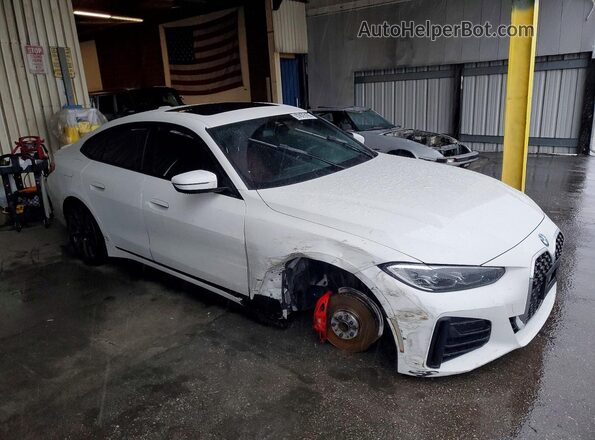 WBA63AV08NFM01555 2022 BMW 4 SERIES White Przód prawy