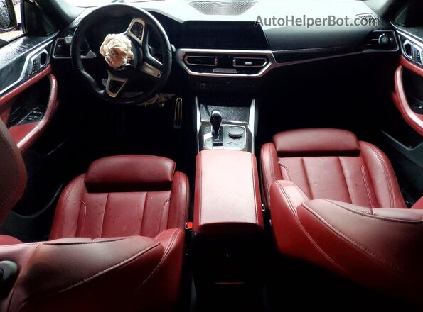 WBA63AV08NFM01555 2022 BMW 4 SERIES White Widok deski rozdzielczej