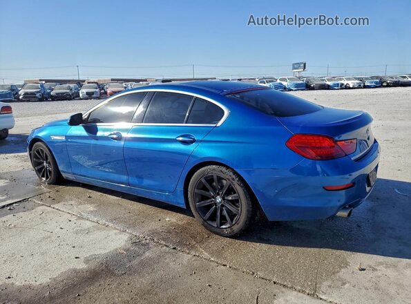 WBA6D0C51JG639998 2018 BMW 6 SERIES Blue Trasero izquierdo