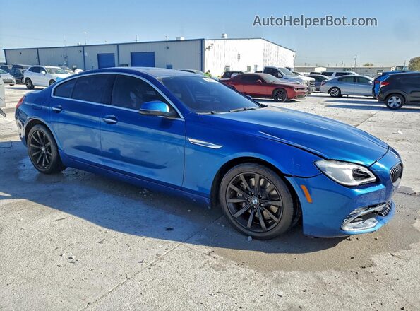 WBA6D0C51JG639998 2018 BMW 6 SERIES Blue Delantero derecho