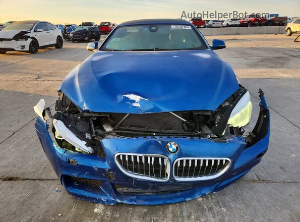 WBA6D0C56KG853080 2019 BMW 6 SERIES Blue Դիմացի տեսք