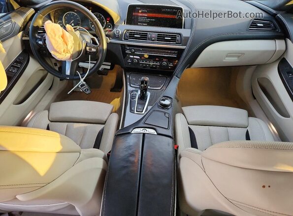 WBA6D0C56KG853080 2019 BMW 6 SERIES Blue Առջևի վահանակի տեսք