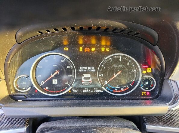 WBA6D0C56KG853080 2019 BMW 6 SERIES Blue Սարքավորումների վահանակի տեսք