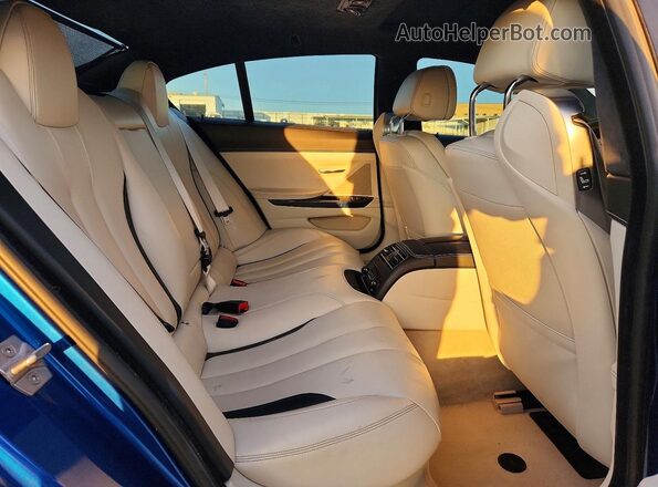 WBA6D0C56KG853080 2019 BMW 6 SERIES Blue Հետևի նստատեղերի տեսք