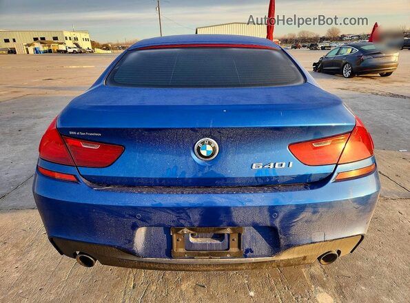 WBA6D0C56KG853080 2019 BMW 6 SERIES Blue Հետևի տեսք