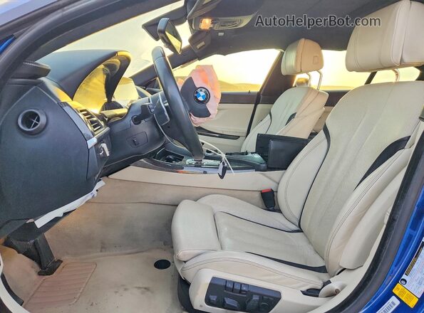 WBA6D0C56KG853080 2019 BMW 6 SERIES Blue Սալոնի դիմացի տեսք