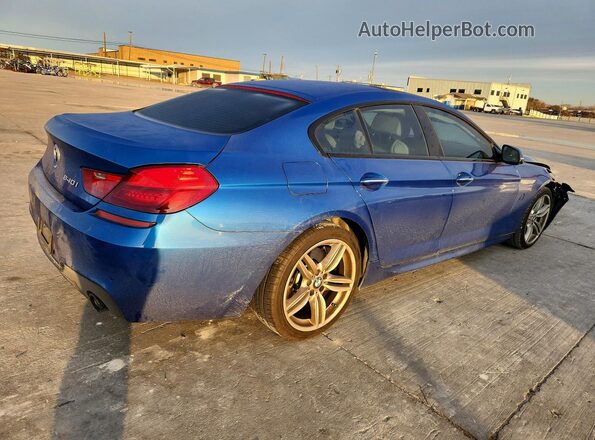 WBA6D0C56KG853080 2019 BMW 6 SERIES Blue Հետևի աջ