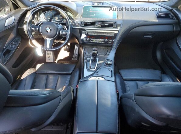 WBA6D0C59JG852939 2018 BMW 6 SERIES Black Առջևի վահանակի տեսք