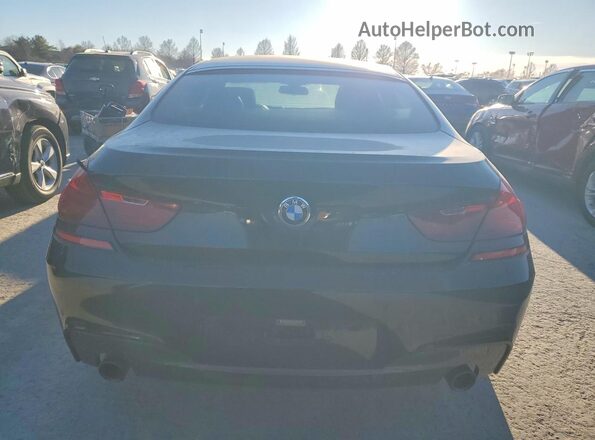 WBA6D2C54GGT66060 2016 BMW 6 SERIES Black Вид ззаду