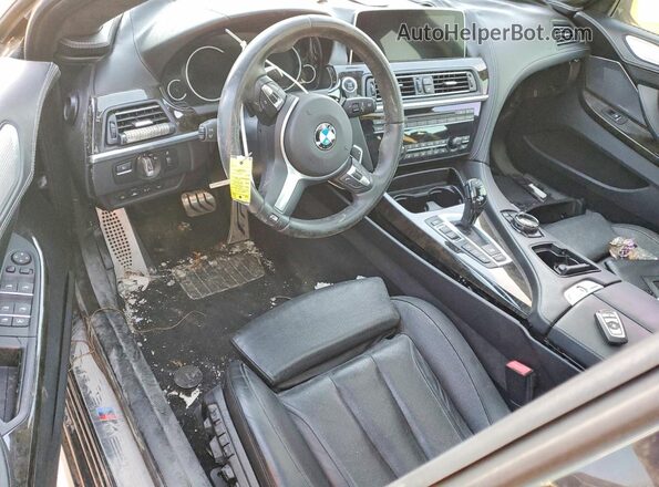WBA6D2C54GGT66060 2016 BMW 6 SERIES Black Вид панелі приладів
