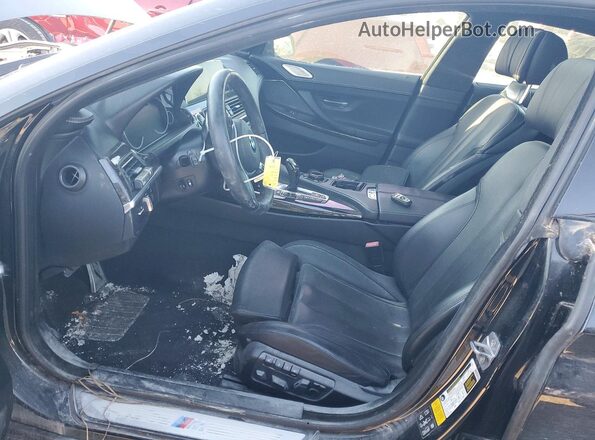 WBA6D2C54GGT66060 2016 BMW 6 SERIES Black Вид салону спереду