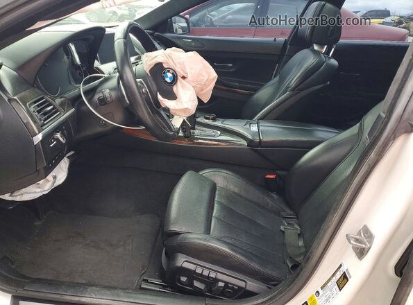 WBA6D6C51HG388235 2017 BMW 6 SERIES White Front interior view