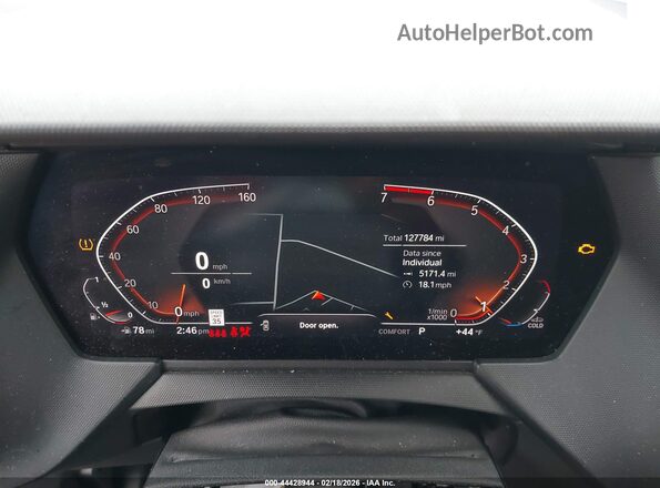 WBA73AK01L7F67547 2020 BMW 2 SERIES Gray Вид задніх сидінь