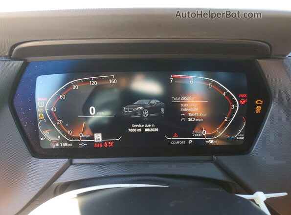 WBA73AK05R7R71764 2024 BMW 2 SERIES Black Widok zestawu wskaźników