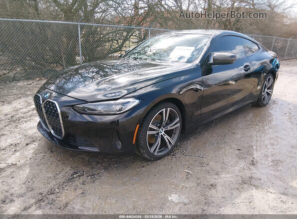 WBA73AP06MCF72342 2021 BMW 4 SERIES Black Передня ліва чверть