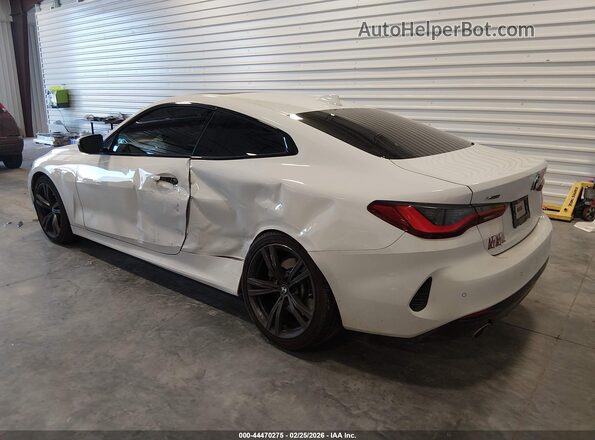 WBA73AP08MCF66896 2021 BMW 4 SERIES White Trasero izquierdo