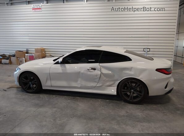WBA73AP08MCF66896 2021 BMW 4 SERIES White Vista interior trasera