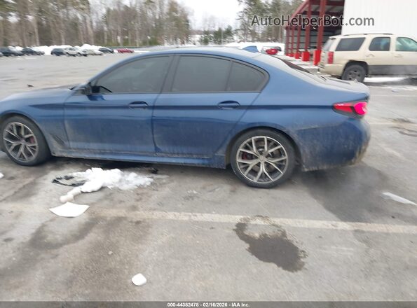 WBA73BJ05MCH11942 2021 BMW 5 SERIES Blue Vista interior de 360 grados