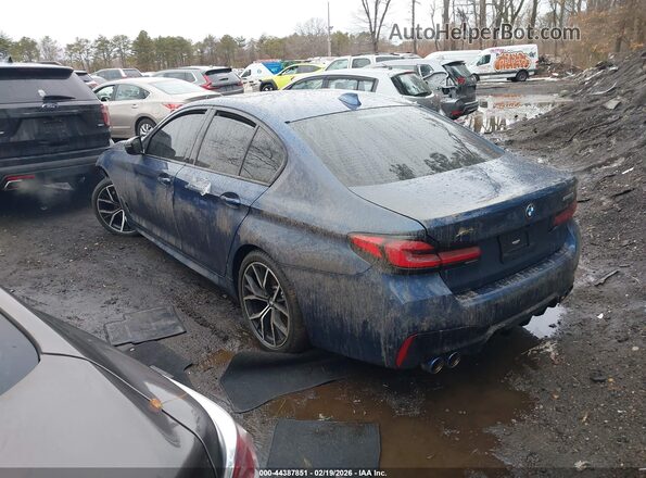 WBA73BJ06NCK07835 2022 BMW 5 SERIES Blue Հետևի ձախ