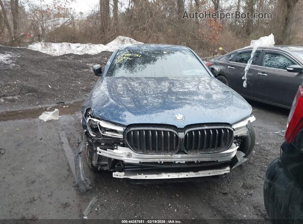 WBA73BJ06NCK07835 2022 BMW 5 SERIES Blue Սարքավորումների վահանակի տեսք