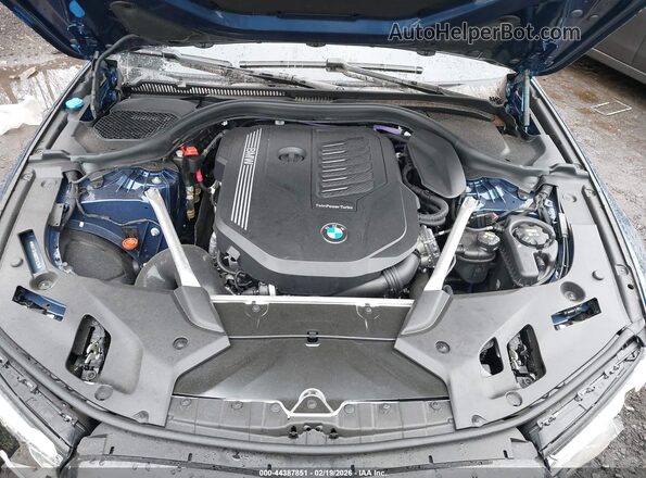 WBA73BJ06NCK07835 2022 BMW 5 SERIES Blue Հետևի տեսք