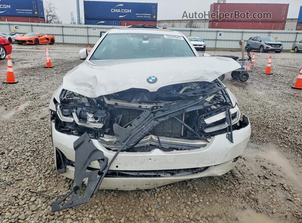 WBA73BJ07PCM55742 2023 BMW 5 SERIES White Vista frontal
