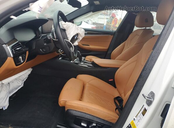 WBA73BJ07PCM55742 2023 BMW 5 SERIES White Vista interior delantera