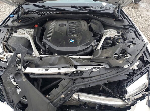 WBA73BJ07PCM55742 2023 BMW 5 SERIES White Vista interior trasera