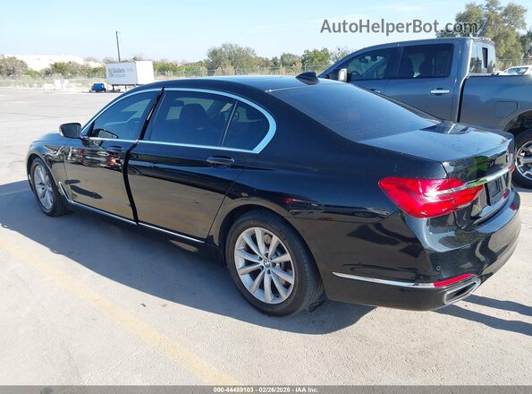 WBA7E2C52HG739745 2017 BMW 7 SERIES Черный Задняя левая четверть