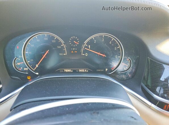 WBA7E2C58JG742493 2018 BMW 7 SERIES White Instrument cluster view