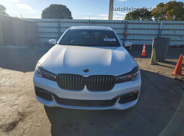 WBA7E2C58JG742493 2018 BMW 7 SERIES White Front view