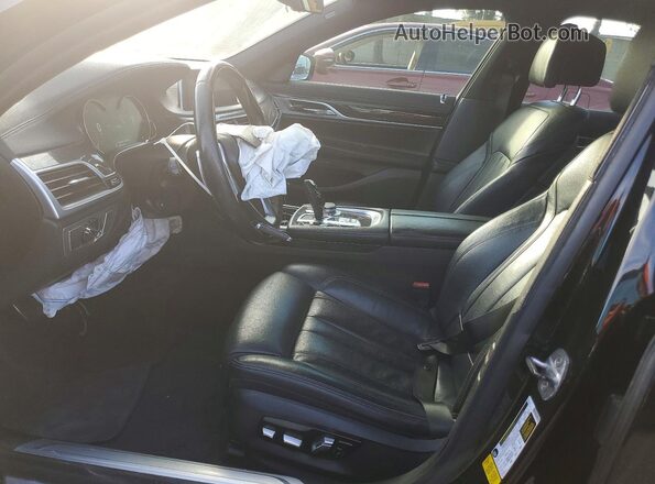 WBA7E2C58KB218548 2019 BMW 7 SERIES Black Front interior view