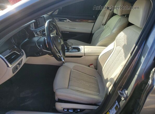 WBA7F0C55GGL99409 2016 BMW 7 SERIES Gray წინა სალონის ხედი