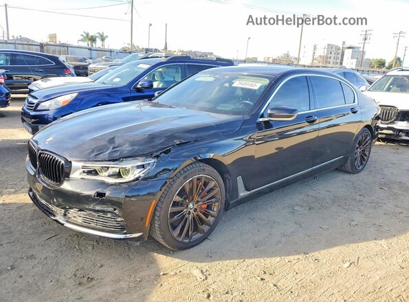 WBA7F0C59GGM20875 2016 BMW 7 SERIES Black Rear left