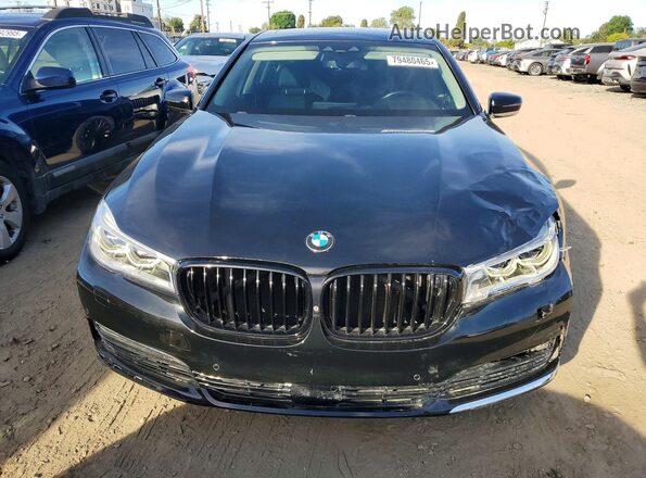 WBA7F0C59GGM20875 2016 BMW 7 SERIES Black Rear view