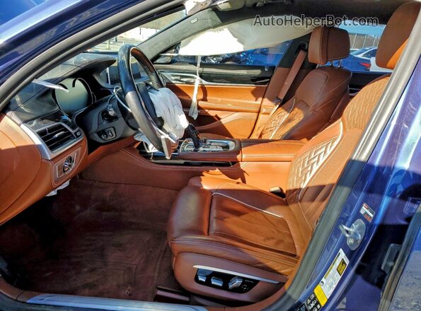 WBA7F2C51JG856302 2018 BMW ALPINA Blue Widok wnętrza z przodu