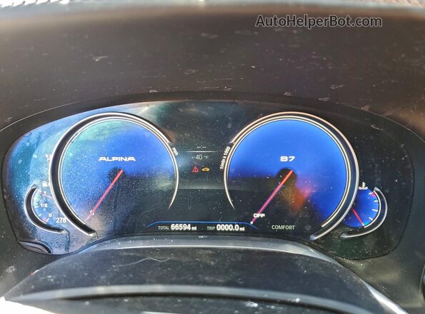 WBA7F2C51JG856302 2018 BMW ALPINA Blue Widok zestawu wskaźników